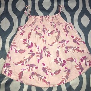 5/$25 GAP Kids Pink Feather Tank Top Size XS 4-5